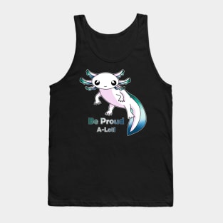 Gay Male Pride Axolotl Tank Top